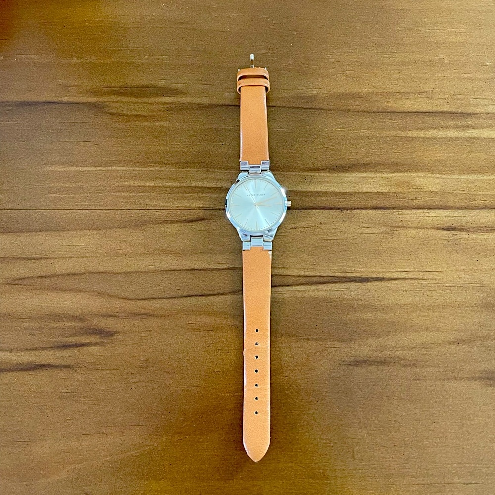 Anne Klein Watch Gold with Leather Band